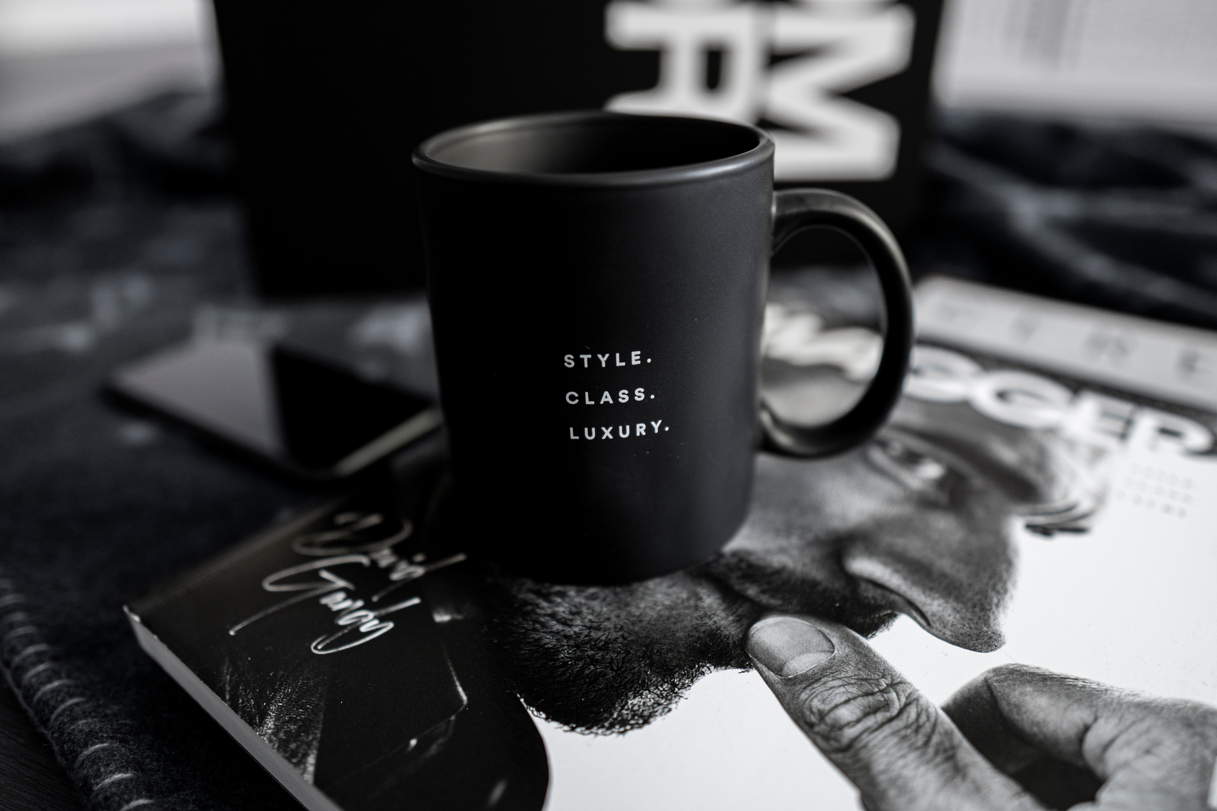 Black and White Ceramic Mug